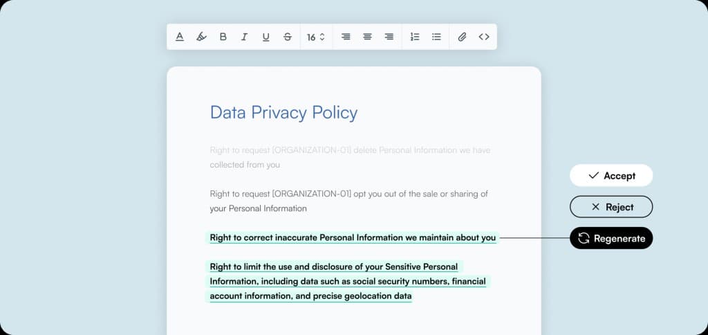 Build your own register of laws, rules & regulations