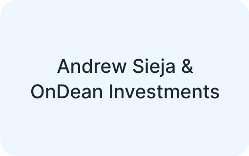 Andrew Sieja Partner - Name on plain background